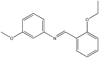 N-[(E)-(2-ethoxyphenyl)methylidene]-N-(3-methoxyphenyl)amine Structure