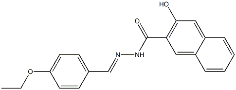 N'-[(E)-(4-ethoxyphenyl)methylidene]-3-hydroxy-2-naphthohydrazide Struktur