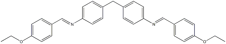 N-[(E)-(4-ethoxyphenyl)methylidene]-N-[4-(4-{[(E)-(4-ethoxyphenyl)methylidene]amino}benzyl)phenyl]amine Structure