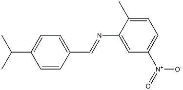 N-[(E)-(4-isopropylphenyl)methylidene]-N-(2-methyl-5-nitrophenyl)amine