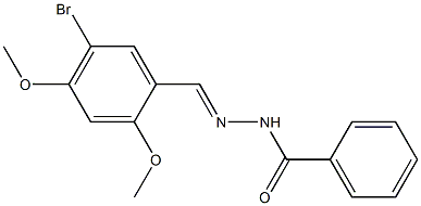 N'-[(E)-(5-bromo-2,4-dimethoxyphenyl)methylidene]benzohydrazide|