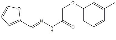 N'-[(E)-1-(2-furyl)ethylidene]-2-(3-methylphenoxy)acetohydrazide