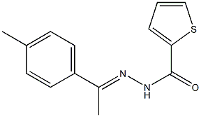 N'-[(E)-1-(4-methylphenyl)ethylidene]-2-thiophenecarbohydrazide Struktur