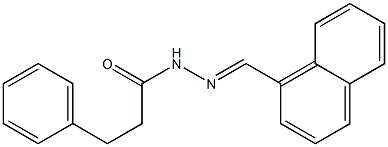 N'-[(E)-1-naphthylmethylidene]-3-phenylpropanohydrazide Structure