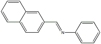 N-[(E)-2-naphthylmethylidene]-N-phenylamine Structure