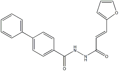 N'-[(E)-3-(2-furyl)-2-propenoyl][1,1'-biphenyl]-4-carbohydrazide