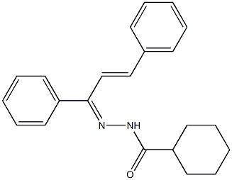 N'-[(Z,2E)-1,3-diphenyl-2-propenylidene]cyclohexanecarbohydrazide Structure