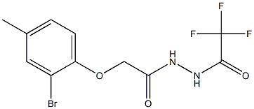 N'-[2-(2-bromo-4-methylphenoxy)acetyl]-2,2,2-trifluoroacetohydrazide