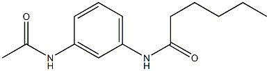 N-[3-(acetylamino)phenyl]hexanamide Struktur