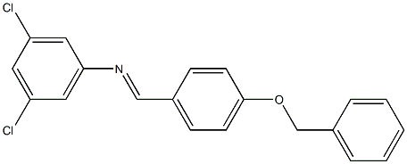 N-{(E)-[4-(benzyloxy)phenyl]methylidene}-N-(3,5-dichlorophenyl)amine Structure