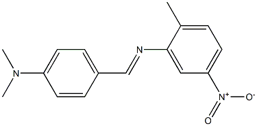 N-{(E)-[4-(dimethylamino)phenyl]methylidene}-N-(2-methyl-5-nitrophenyl)amine,,结构式