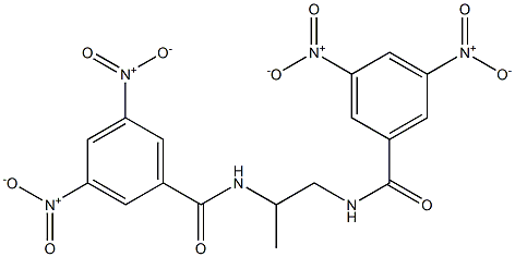 N-{2-[(3,5-dinitrobenzoyl)amino]-1-methylethyl}-3,5-dinitrobenzamide Structure