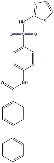 N-{4-[(1,3-thiazol-2-ylamino)sulfonyl]phenyl}[1,1'-biphenyl]-4-carboxamide Structure