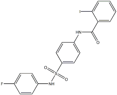 N-{4-[(4-fluoroanilino)sulfonyl]phenyl}-2-iodobenzamide Structure