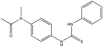 N-{4-[(anilinocarbothioyl)amino]phenyl}-N-methylacetamide 化学構造式