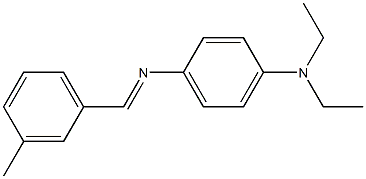 N-[4-(diethylamino)phenyl]-N-[(E)-(3-methylphenyl)methylidene]amine Structure