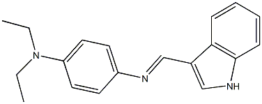  N-[4-(diethylamino)phenyl]-N-[(E)-1H-indol-3-ylmethylidene]amine