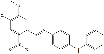 N-(4-anilinophenyl)-N-[(E)-(4,5-dimethoxy-2-nitrophenyl)methylidene]amine