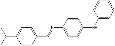 N-(4-anilinophenyl)-N-[(E)-(4-isopropylphenyl)methylidene]amine,,结构式
