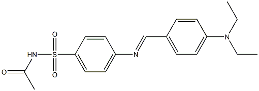 N-acetyl-4-({(E)-[4-(diethylamino)phenyl]methylidene}amino)benzenesulfonamide|