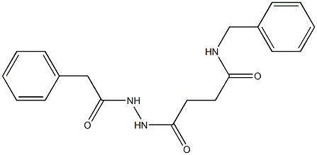 N-benzyl-4-oxo-4-[2-(2-phenylacetyl)hydrazino]butanamide Structure