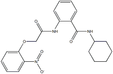  N-cyclohexyl-2-{[2-(2-nitrophenoxy)acetyl]amino}benzamide