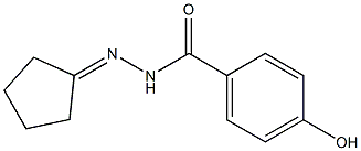 N'-cyclopentylidene-4-hydroxybenzohydrazide 化学構造式