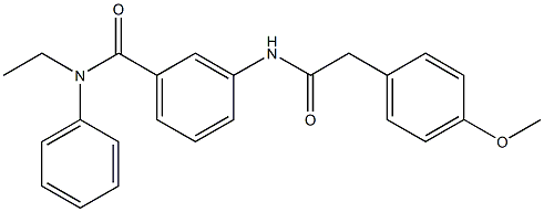 N-ethyl-3-{[2-(4-methoxyphenyl)acetyl]amino}-N-phenylbenzamide