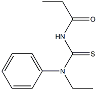 N-ethyl-N-phenyl-N'-propionylthiourea 化学構造式