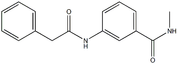 N-methyl-3-[(2-phenylacetyl)amino]benzamide Structure