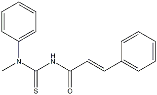 N-methyl-N-phenyl-N'-[(E)-3-phenyl-2-propenoyl]thiourea Structure