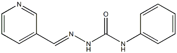 N-phenyl-2-[(E)-3-pyridinylmethylidene]-1-hydrazinecarboxamide Structure