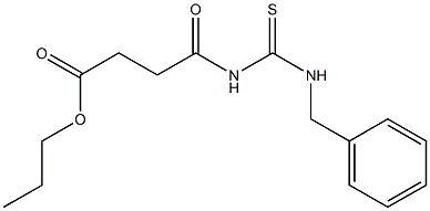 propyl 4-{[(benzylamino)carbothioyl]amino}-4-oxobutanoate