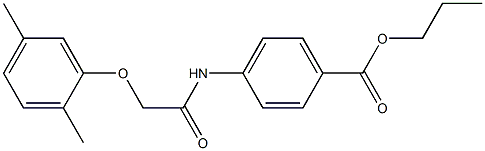propyl 4-{[2-(2,5-dimethylphenoxy)acetyl]amino}benzoate