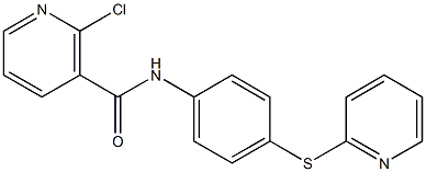  2-chloro-N-[4-(2-pyridinylsulfanyl)phenyl]nicotinamide