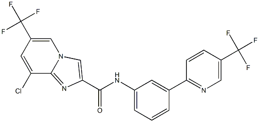 8-chloro-6-(trifluoromethyl)-N-{3-[5-(trifluoromethyl)-2-pyridinyl]phenyl}imidazo[1,2-a]pyridine-2-carboxamide