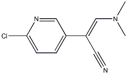 (Z)-2-(6-chloro-3-pyridinyl)-3-(dimethylamino)-2-propenenitrile,,结构式