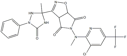 5-[[3-chloro-5-(trifluoromethyl)-2-pyridinyl](methyl)amino]-3-(3-methyl-5-oxo-1-phenyl-1,2,4-triazolan-3-yl)-3aH-pyrrolo[3,4-d]isoxazole-4,6(5H,6aH)-dione