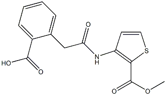  2-(2-{[2-(methoxycarbonyl)-3-thienyl]amino}-2-oxoethyl)benzenecarboxylic acid