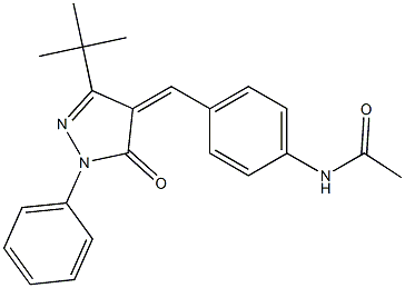 N-(4-{[3-(tert-butyl)-5-oxo-1-phenyl-1,5-dihydro-4H-pyrazol-4-yliden]methyl}phenyl)acetamide