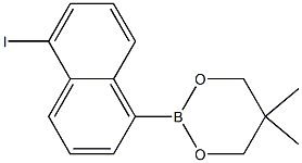 2-(5-Iodo-naphthalen-1-yl)-5,5-dimethyl-1,3,2-dioxaborinane 结构式