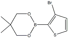 2-(3-Bromo-2-thienyl)-5,5-dimethyl-1,3,2-dioxaborinane Struktur