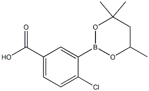 4-Chloro-3-(4,4,6-trimethyl-1,3,2-dioxaborinan-2-yl)benzoic acid,2096997-49-6,结构式
