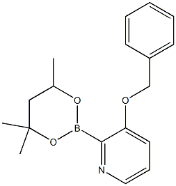 3-Benzyloxy-2-(4,4,6-trimethyl-1,3,2-dioxaborinan-2-yl)pyridine Structure