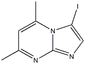 3-iodo-5,7-dimethylimidazo[1,2-a]pyrimidine,,结构式