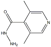 3,5-Dimethylisonicotinic acid hydrazide 结构式