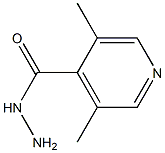 3,5-Dimethylisonicotinic acid hydrazide,,结构式