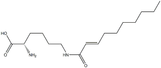 N6-(2-Decenoyl)lysine Structure