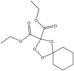 Spiro[cyclohexane-1,5'-[1,2,4]trioxolane]-3',3'-dicarboxylic acid diethyl ester,,结构式