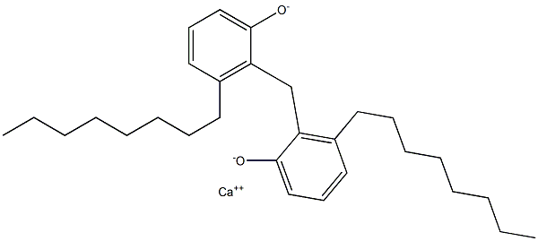 Calcium 2,2'-methylenebis(3-octylphenoxide) Struktur
